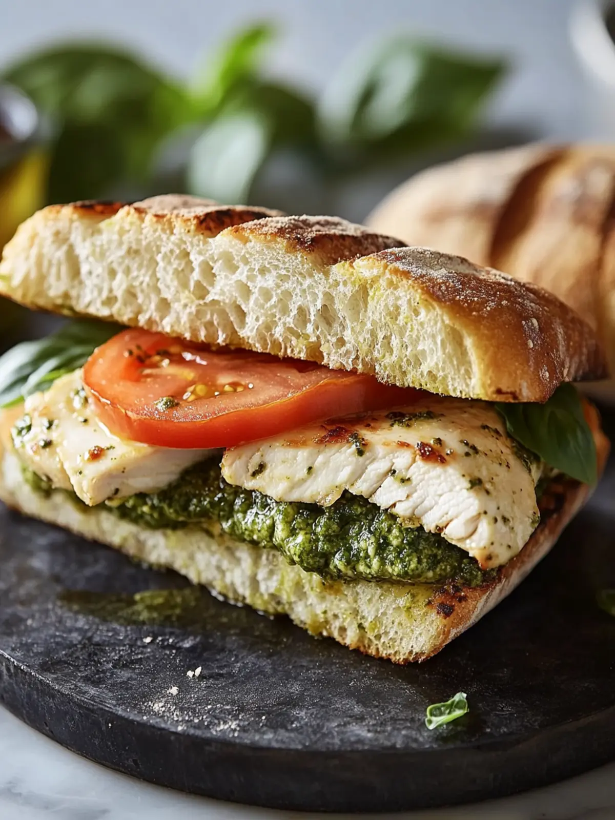 Delicious Chicken Pesto Sandwiches Recipe You’ll Crave Daily 5 Chicken Pesto Sandwiches Recipe