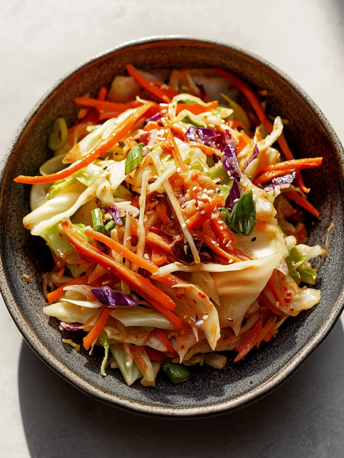 Spicy Korean Cabbage Slaw