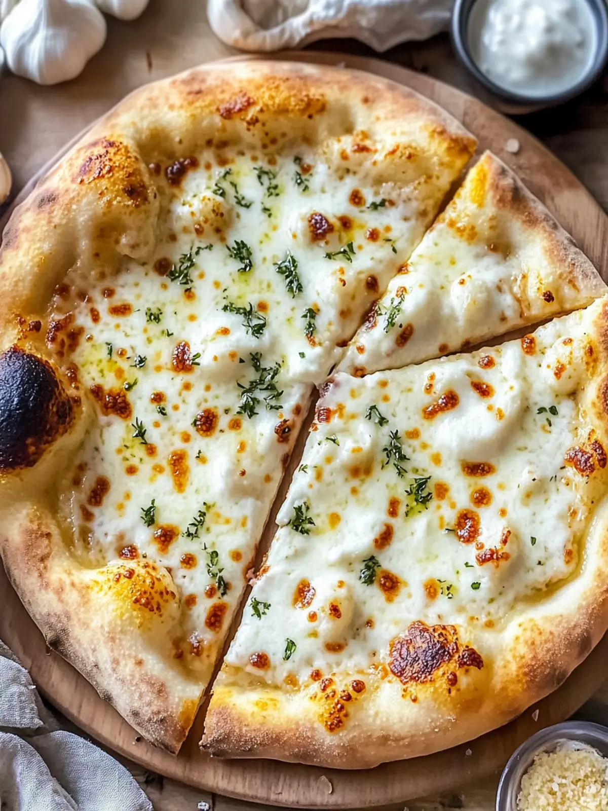 Irresistible White Sauce Pizza with Creamy Garlic Bliss Magic 3 Irresistible White Sauce Pizza with Creamy Garlic Bliss