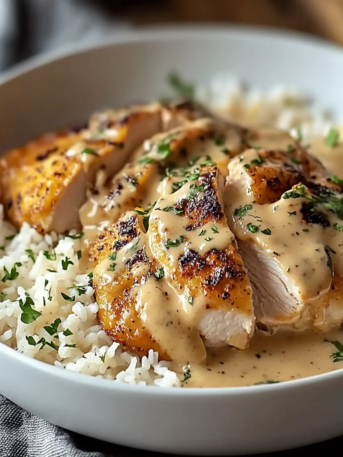 Irresistibly Creamy Smothered Chicken and Rice Recipe Tonight! 4 Irresistibly Creamy Smothered Chicken and Rice Recipe Tonight