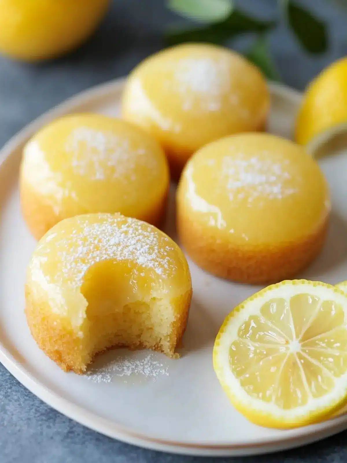 Irresistible Mini Lemon Drop Cakes for Sweet Moments 3 MINI LEMON DROP CAKES
