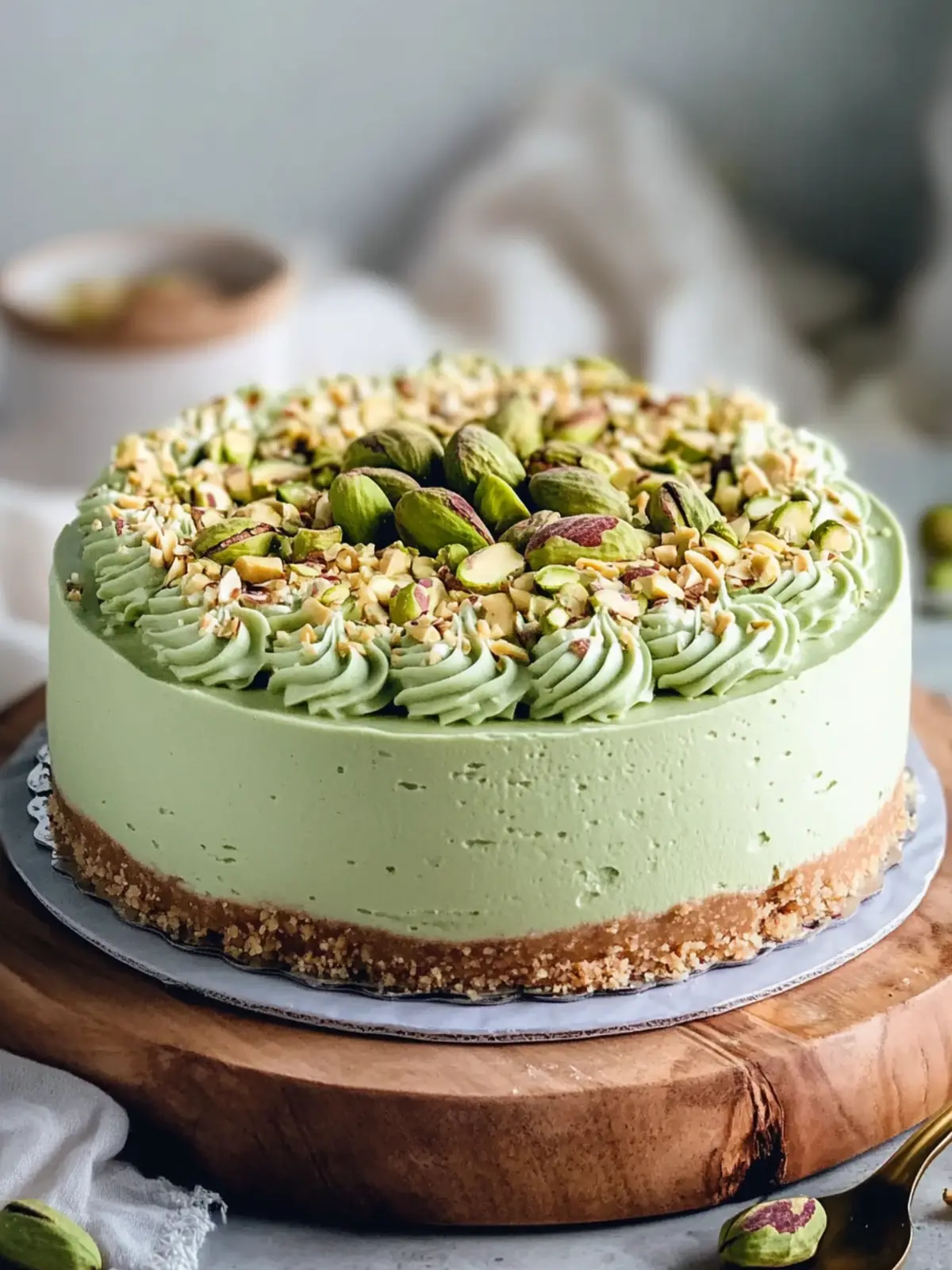 Creamy No Bake Pistachio Cheesecake for Effortless Indulgence 2 Creamy No Bake Pistachio Cheesecake for Effortless Indulgence