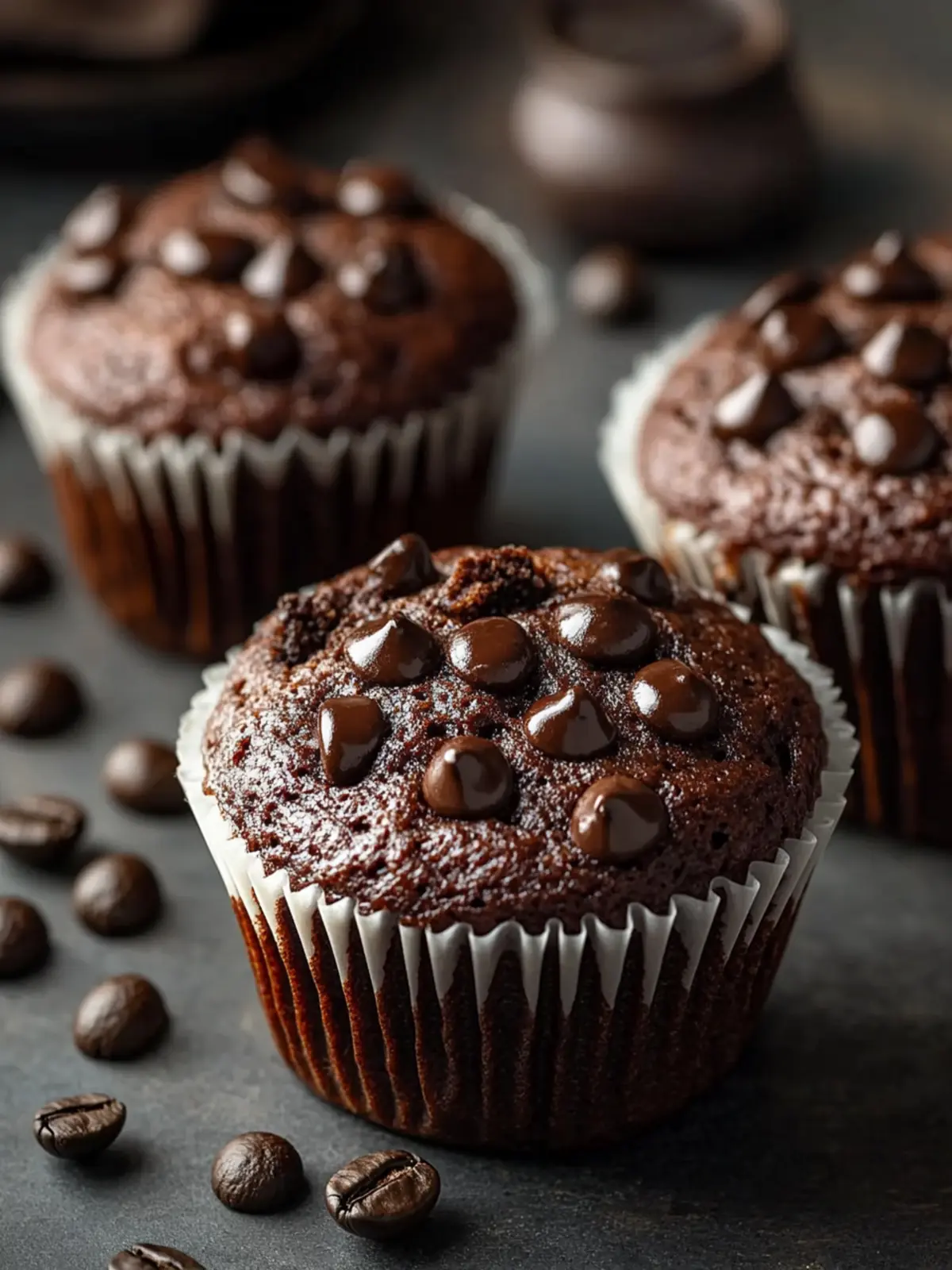 Indulge in Moist Chocolate Espresso Muffins with Sour Cream 3 Moist Chocolate Espresso Muffins with Sour Cream