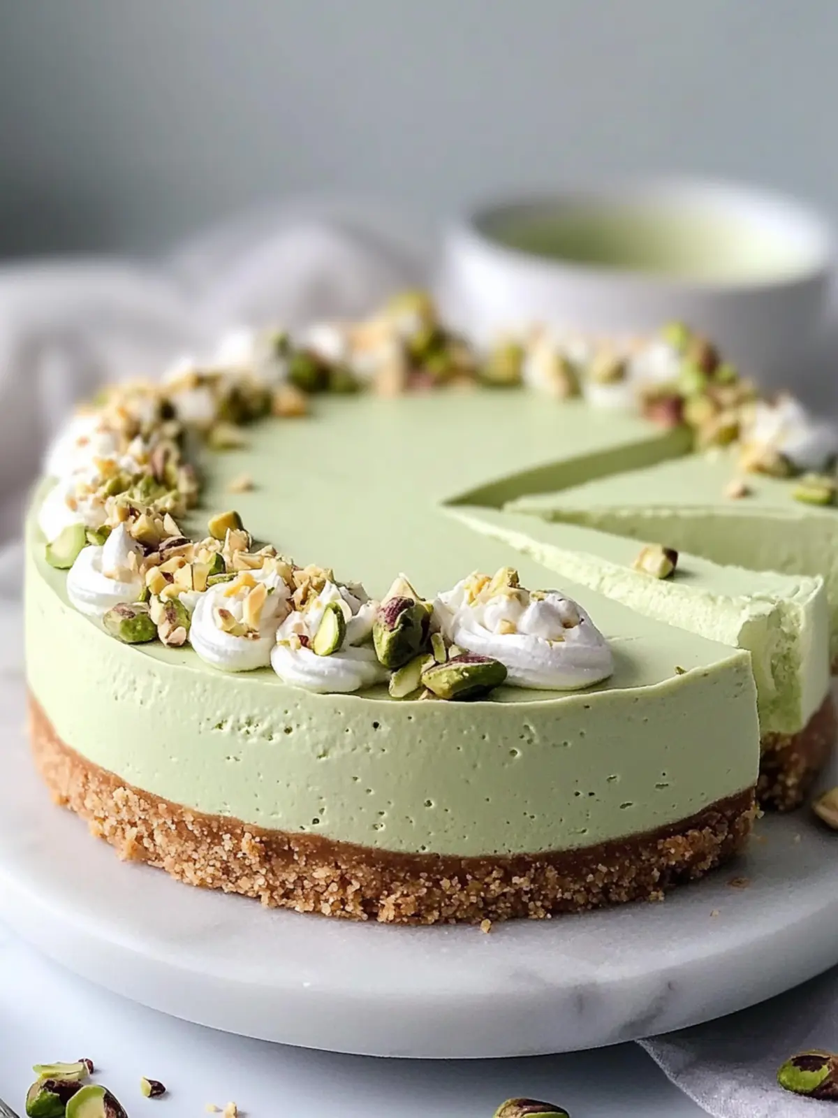 Creamy No Bake Pistachio Cheesecake for Effortless Indulgence 5 Creamy No Bake Pistachio Cheesecake for Effortless Indulgence