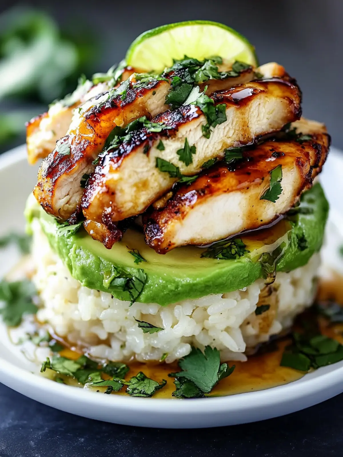 Honey Lime Chicken Avocado Rice Stack: A Fresh Flavor Boost 4 Honey Lime Chicken Avocado Rice Stack: Fresh & Flavorful Meal