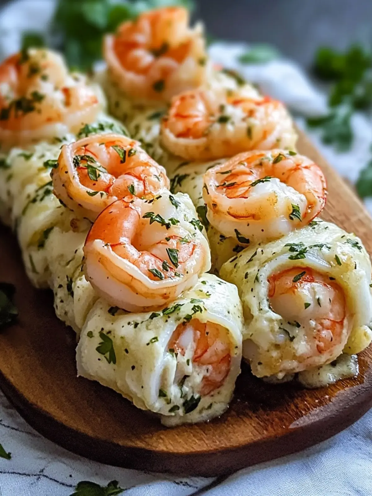 Indulge in Creamy Garlic Parmesan Shrimp Roll-Ups Tonight 2 Creamy Garlic Parmesan Shrimp Roll-Ups