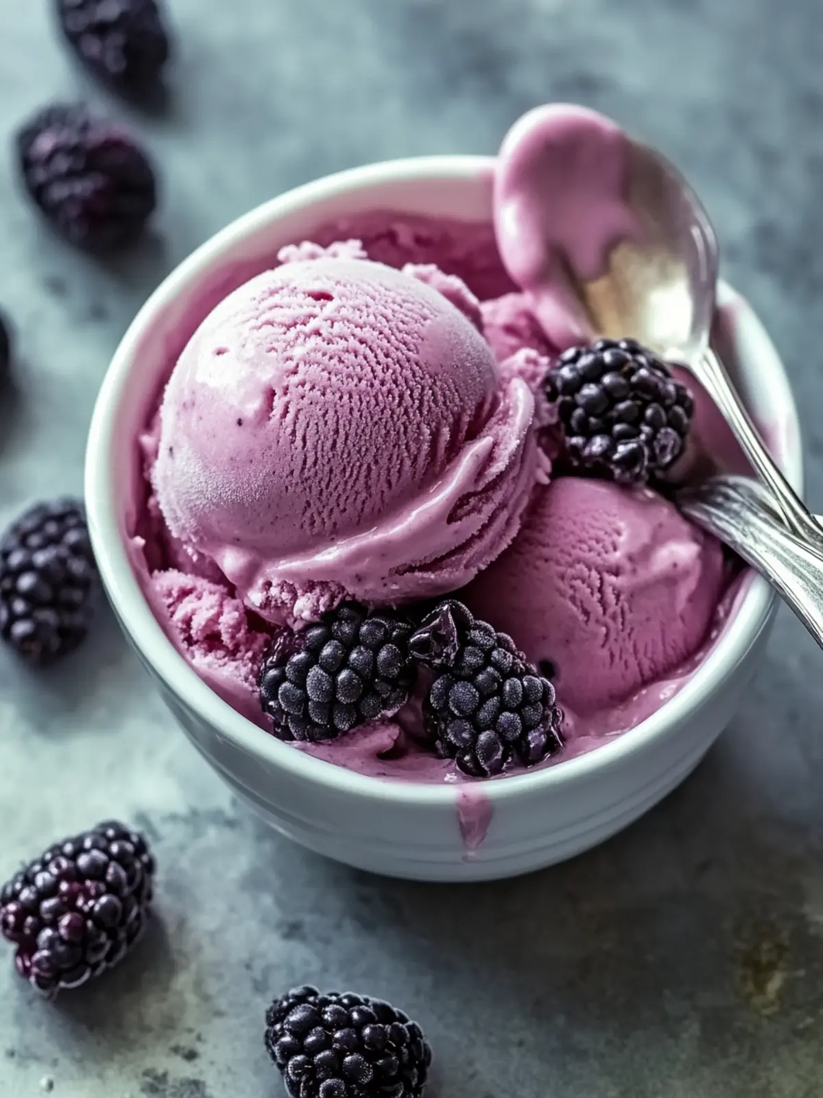 Homemade Fresh Blackberry Ice Cream for Summer Bliss 2 Fresh Blackberry Ice Cream