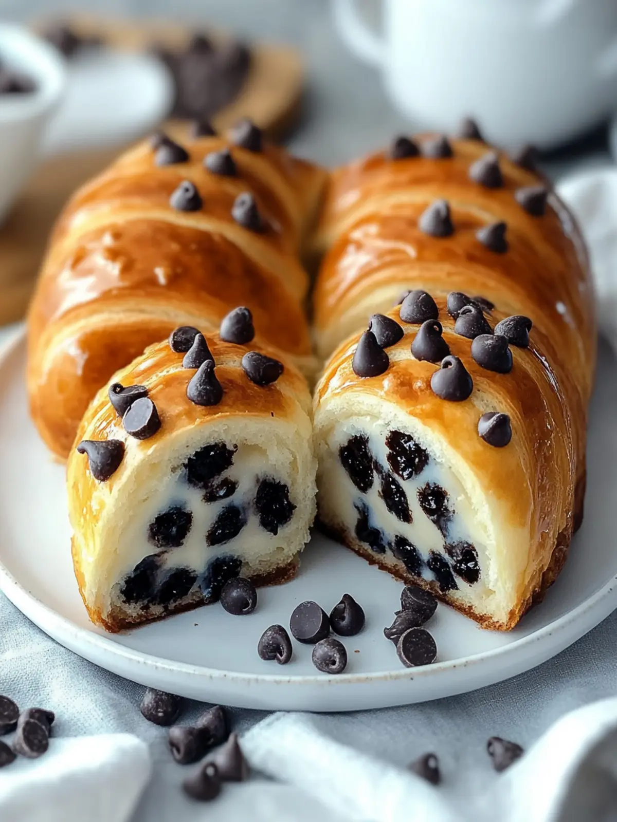 Decadent Chocolate Chip Vanilla Custard Brioches to Indulge in Cozy Brunch Vibes 3 Decadent Chocolate Chip Vanilla Custard Brioches to Indulge