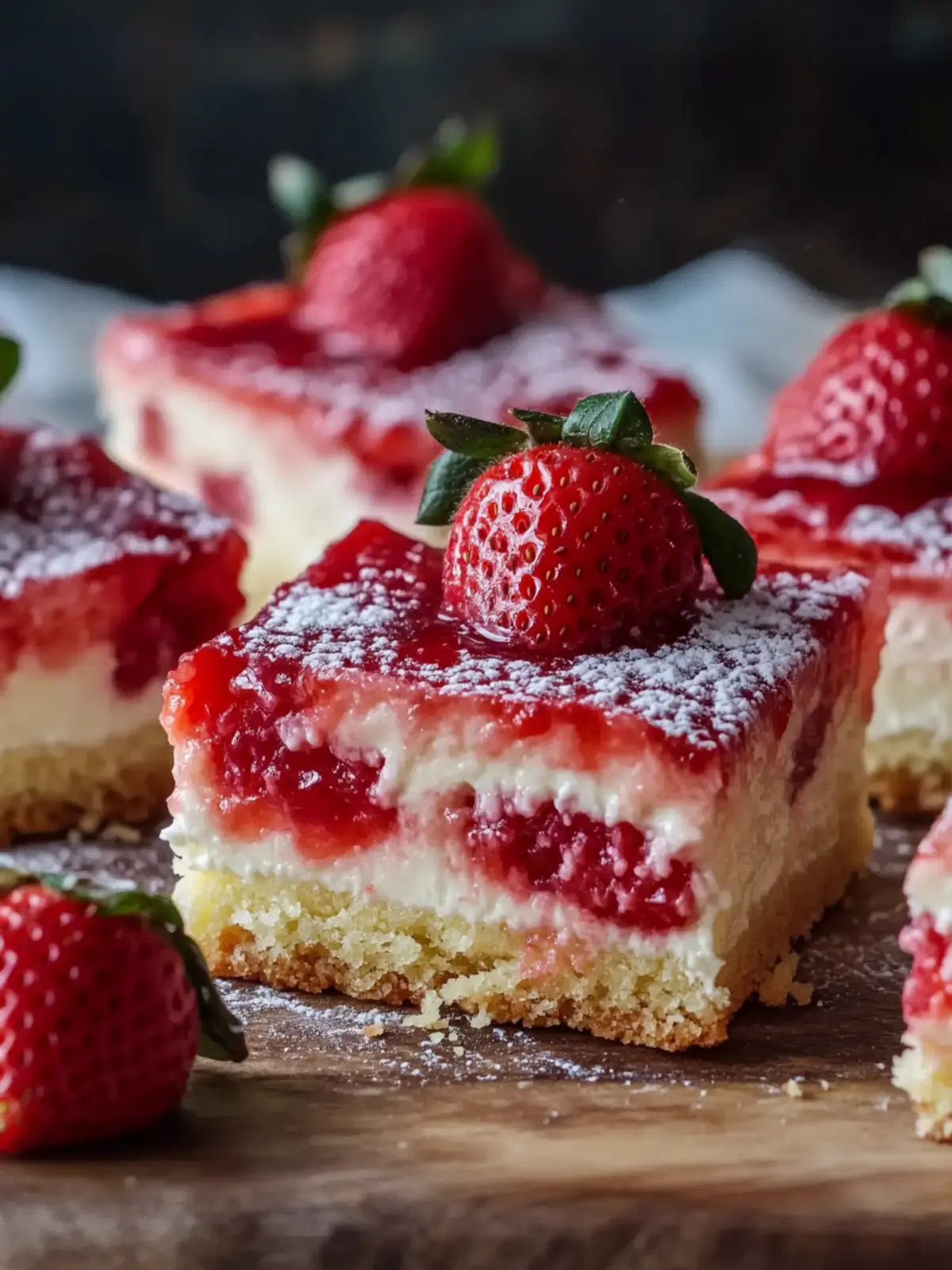 Strawberry Cream Cheese Cake Bars - Sweet Memories Await 5 Strawberry Cream Cheese Cake Bars – Sweet Memories in Every Bite