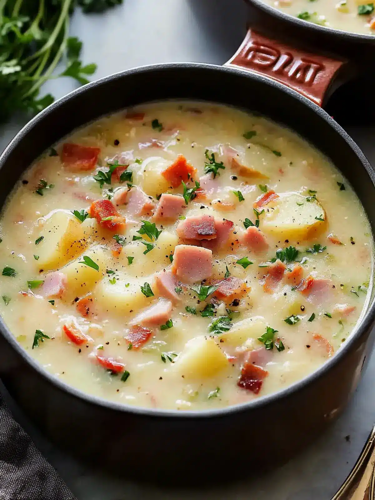 Classic Loaded Ham and Potato Soup for Ultimate Comfort Cooking 3 Classic Loaded Ham and Potato Soup