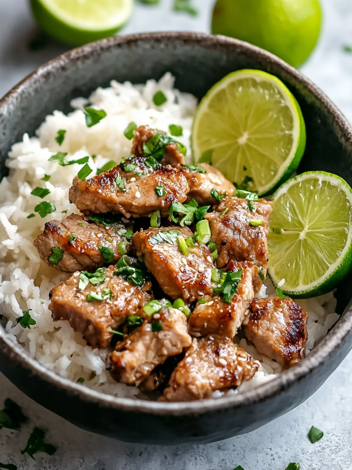 Zesty Ginger Lime Pork with Creamy Coconut Rice for Quick Joy 5 Zesty Ginger Lime Pork with Creamy Coconut Rice for Easy Dinners