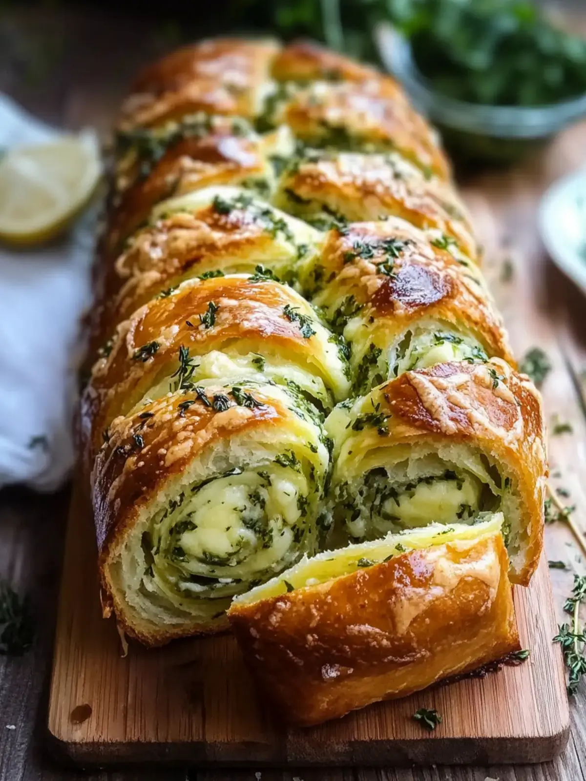 Swirled Garlic Herb and Cheese Bread: 10 Steps to Heaven 5 Swirled Garlic Herb and Cheese Bread: 10 Steps to Pure Bliss