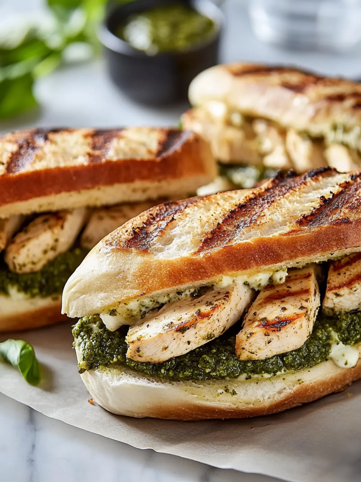 Delicious Chicken Pesto Sandwiches Recipe You’ll Crave Daily 2 Chicken Pesto Sandwiches Recipe