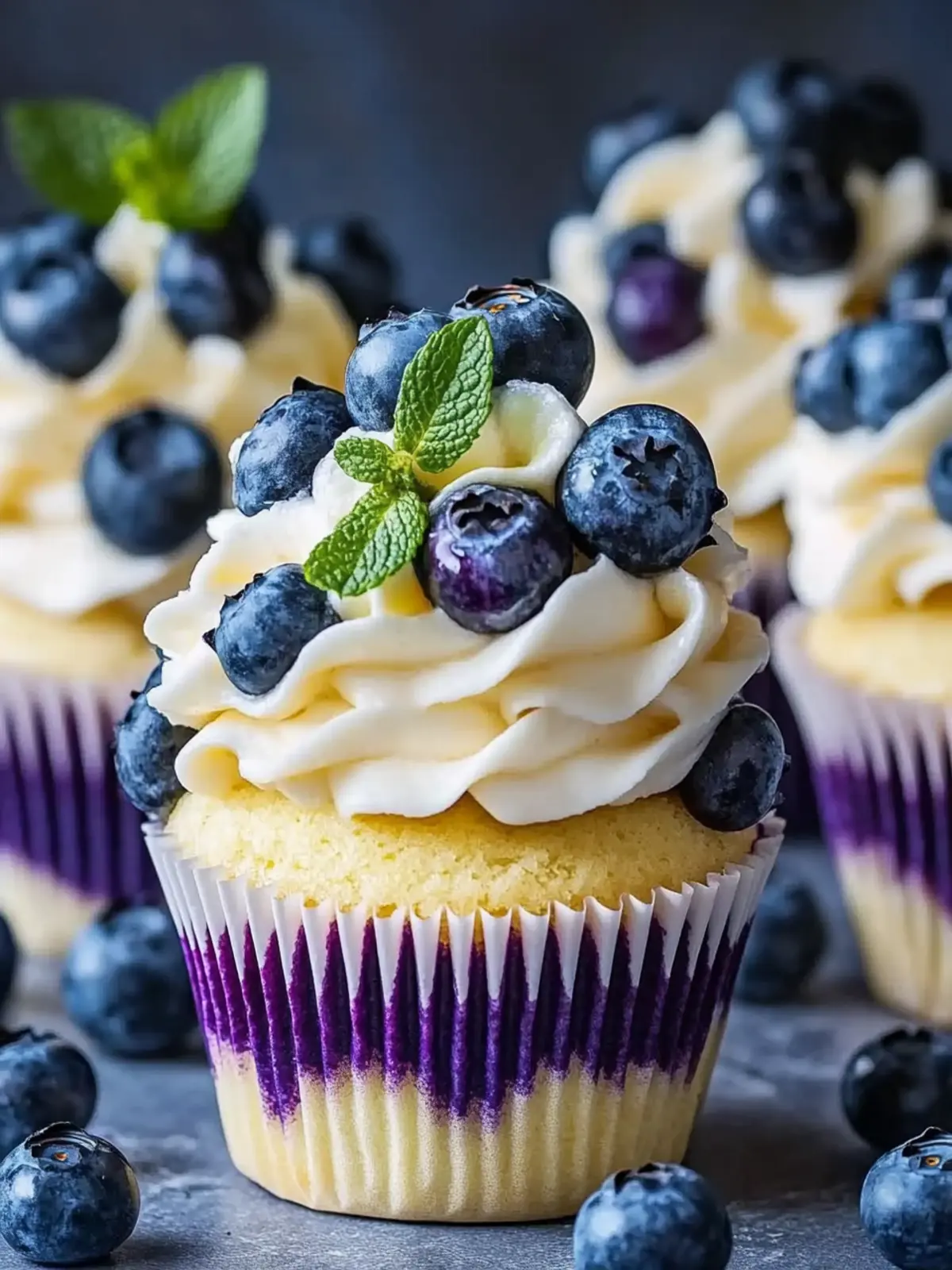 Irresistible White Chocolate Blueberry Cheesecake Cupcakes You’ll Love 3 White Chocolate Blueberry Cheesecake Cupcakes
