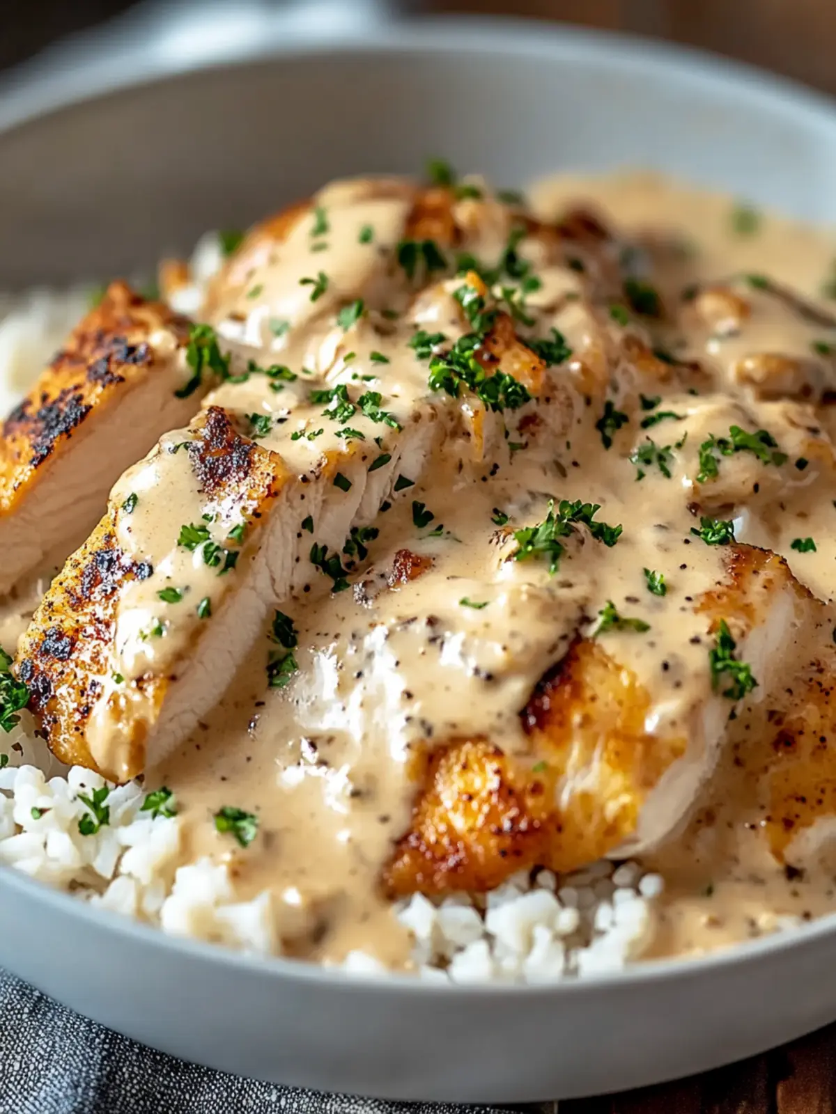 Irresistibly Creamy Smothered Chicken and Rice Recipe Tonight! 3 Irresistibly Creamy Smothered Chicken and Rice Recipe Tonight