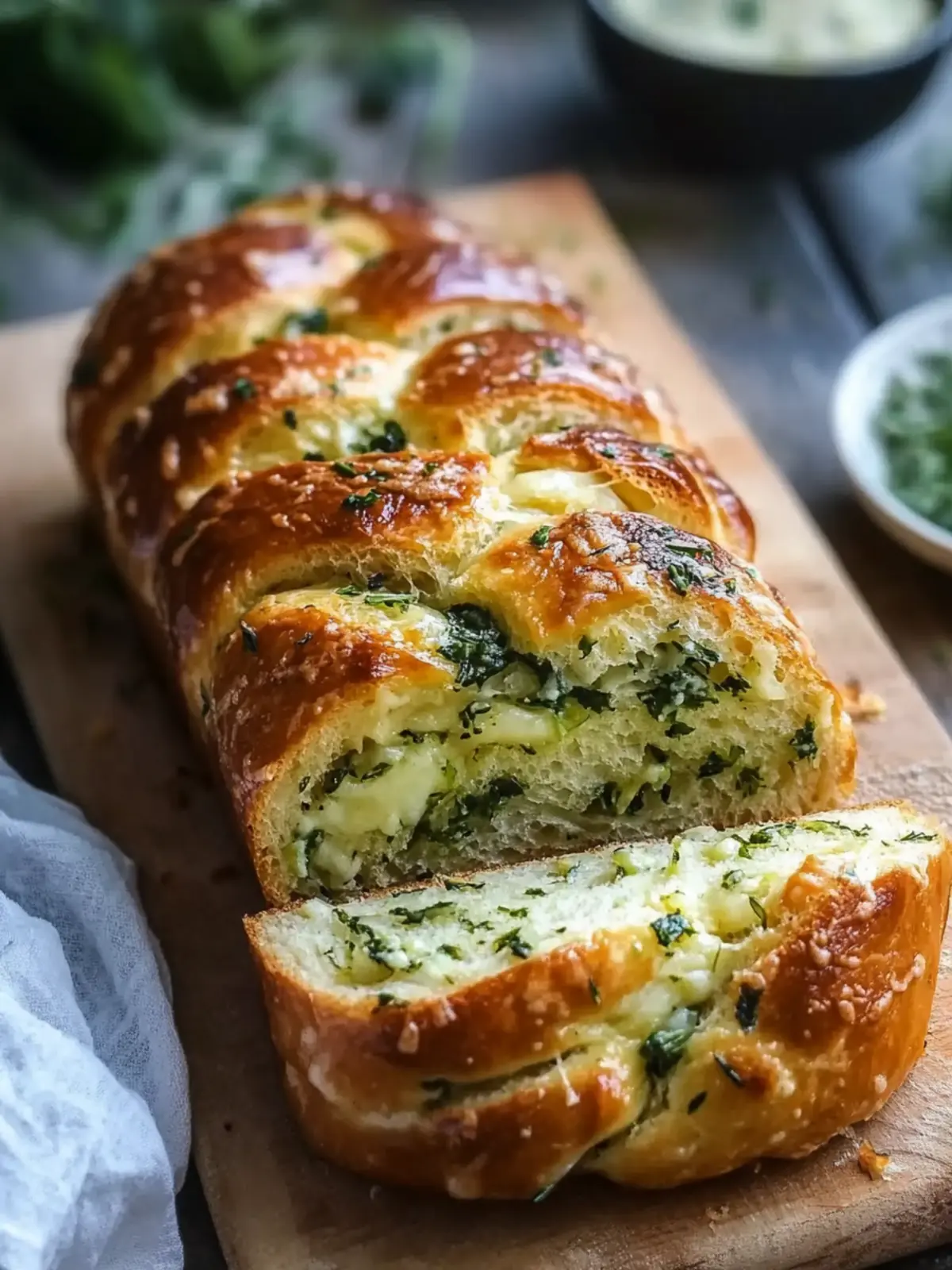Swirled Garlic Herb and Cheese Bread: 10 Steps to Heaven 3 Swirled Garlic Herb and Cheese Bread: 10 Steps to Pure Bliss