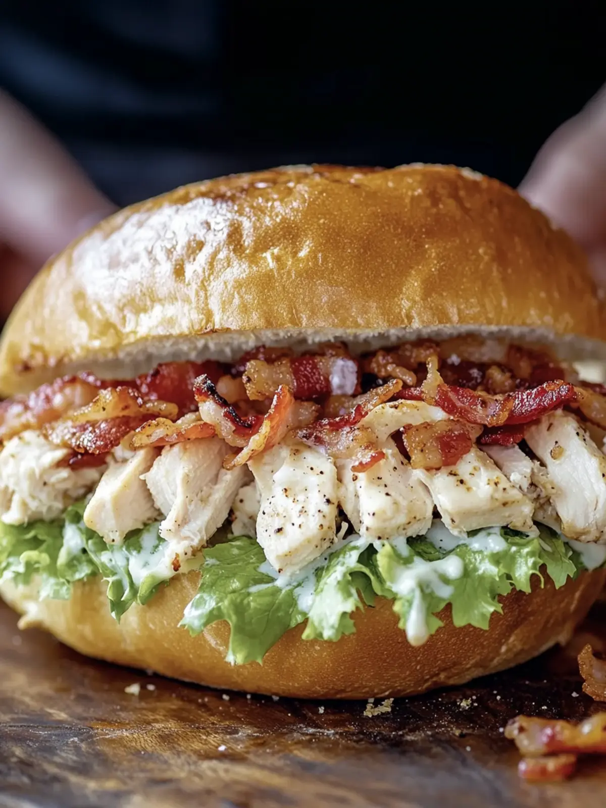 Chopped Chicken Bacon Ranch Sandwich: Quick Flavor Sensation 2 Chopped Chicken Bacon Ranch Sandwich