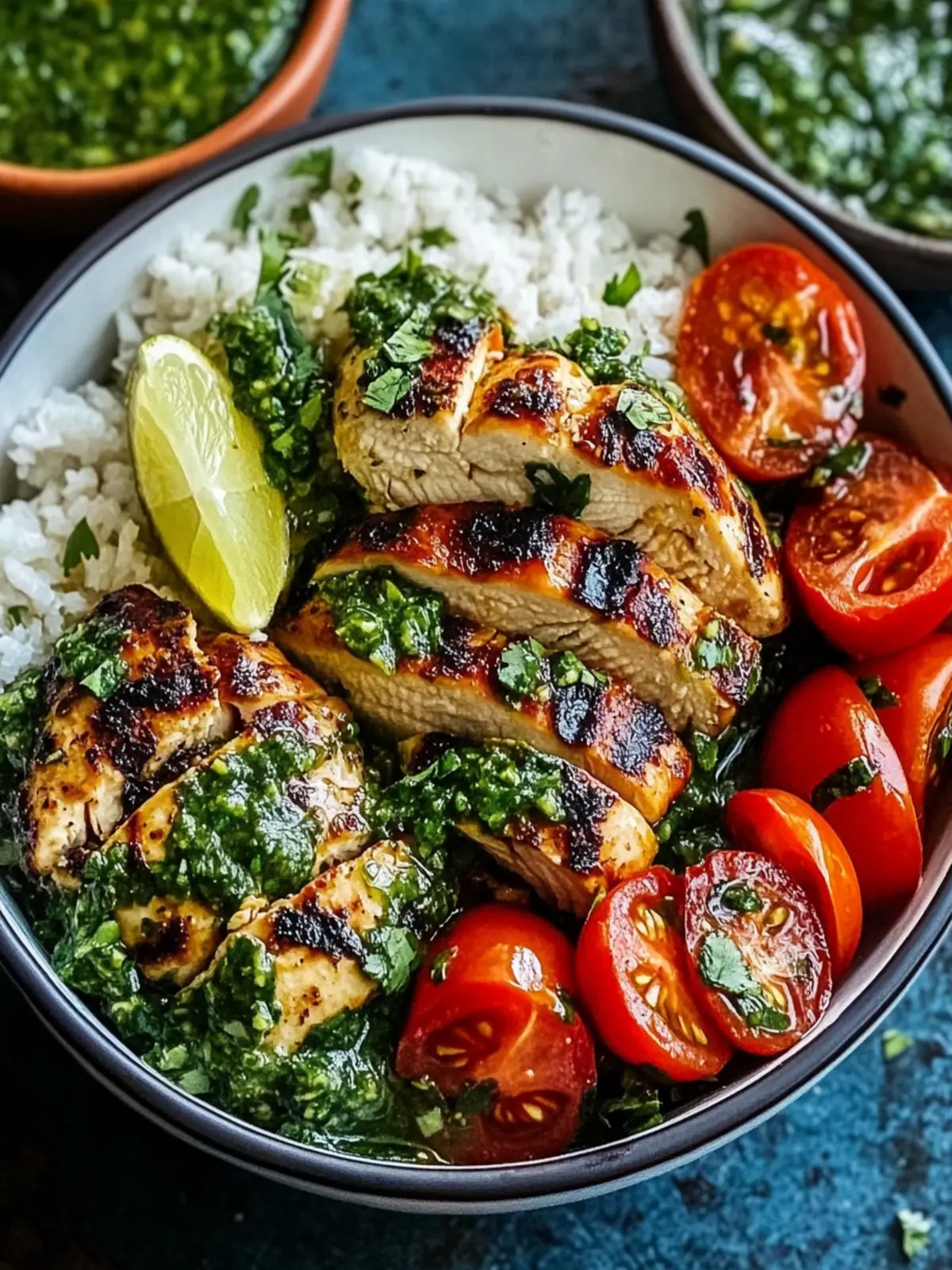 Chimichurri Chicken Bowls with Garlic Sauce: Zesty & Fresh Delight 3 Chimichurri Chicken Bowls with Garlic Sauce