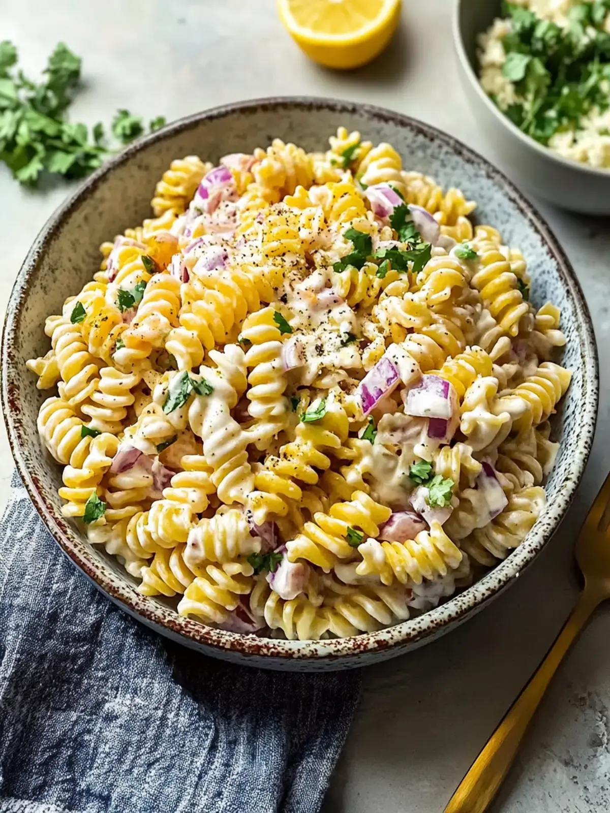 Creamy High Protein Elote Pasta Salad for Summer Fun 2 Creamy High Protein Elote Pasta Salad