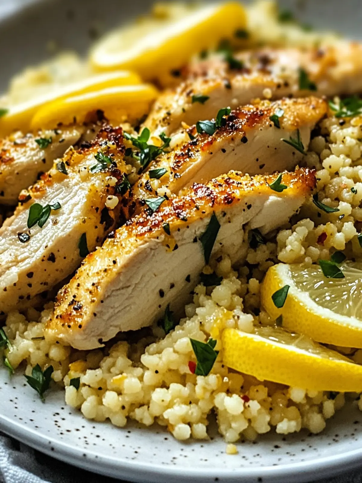 Lemon Herb Chicken Couscous: Quick & Zesty Family Delight 2 Lemon Herb Chicken Couscous