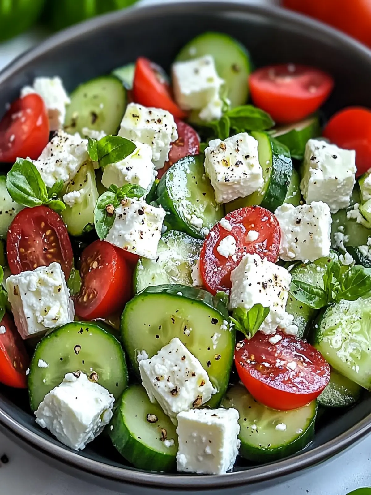 Cucumber Feta Salad: A Fresh Twist in Just 15 Minutes! 2 Cucumber Feta Salad