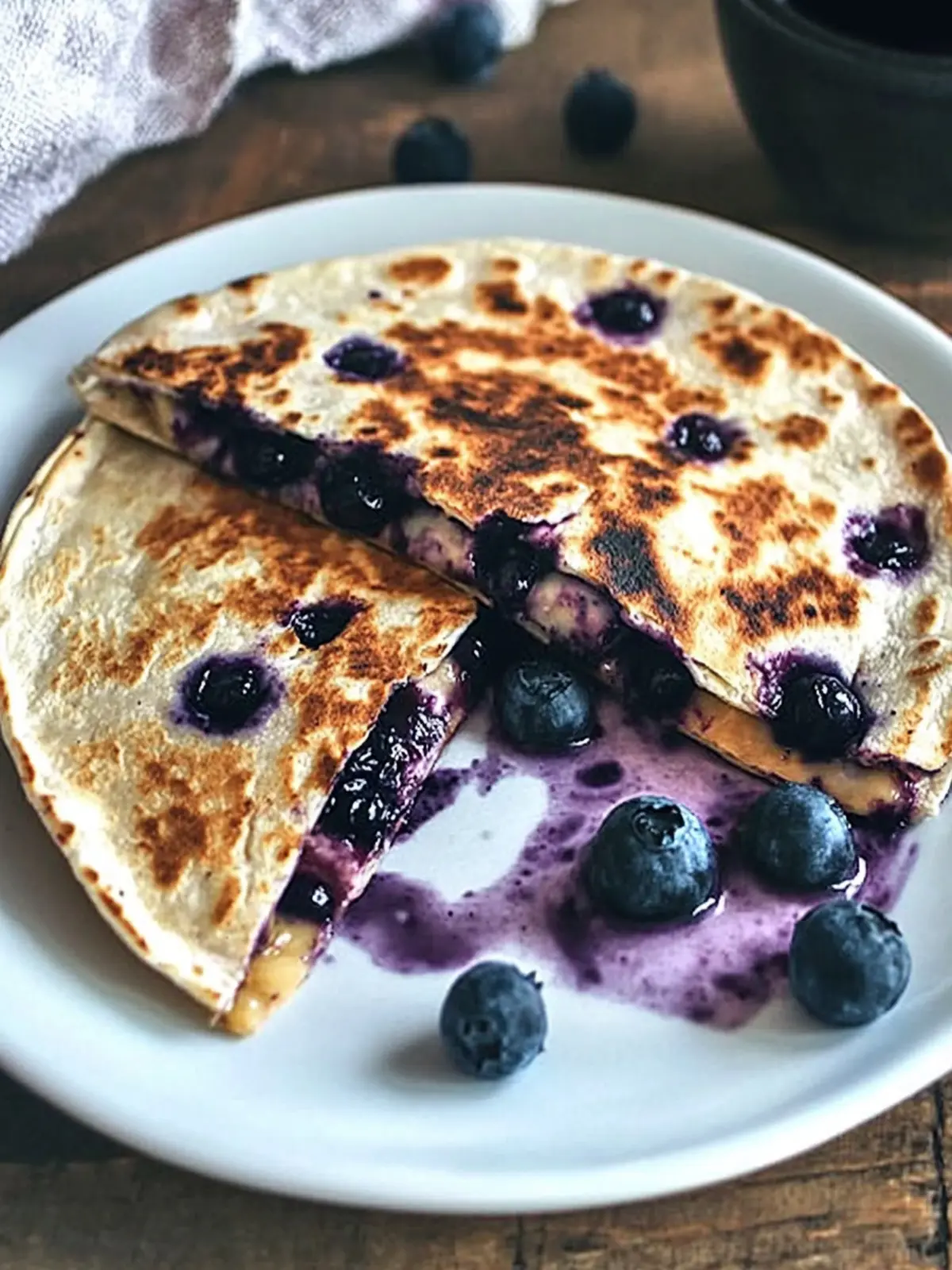 Delicious Blueberry Breakfast Quesadilla in Just 6 Minutes 4 Blueberry Breakfast Quesadilla