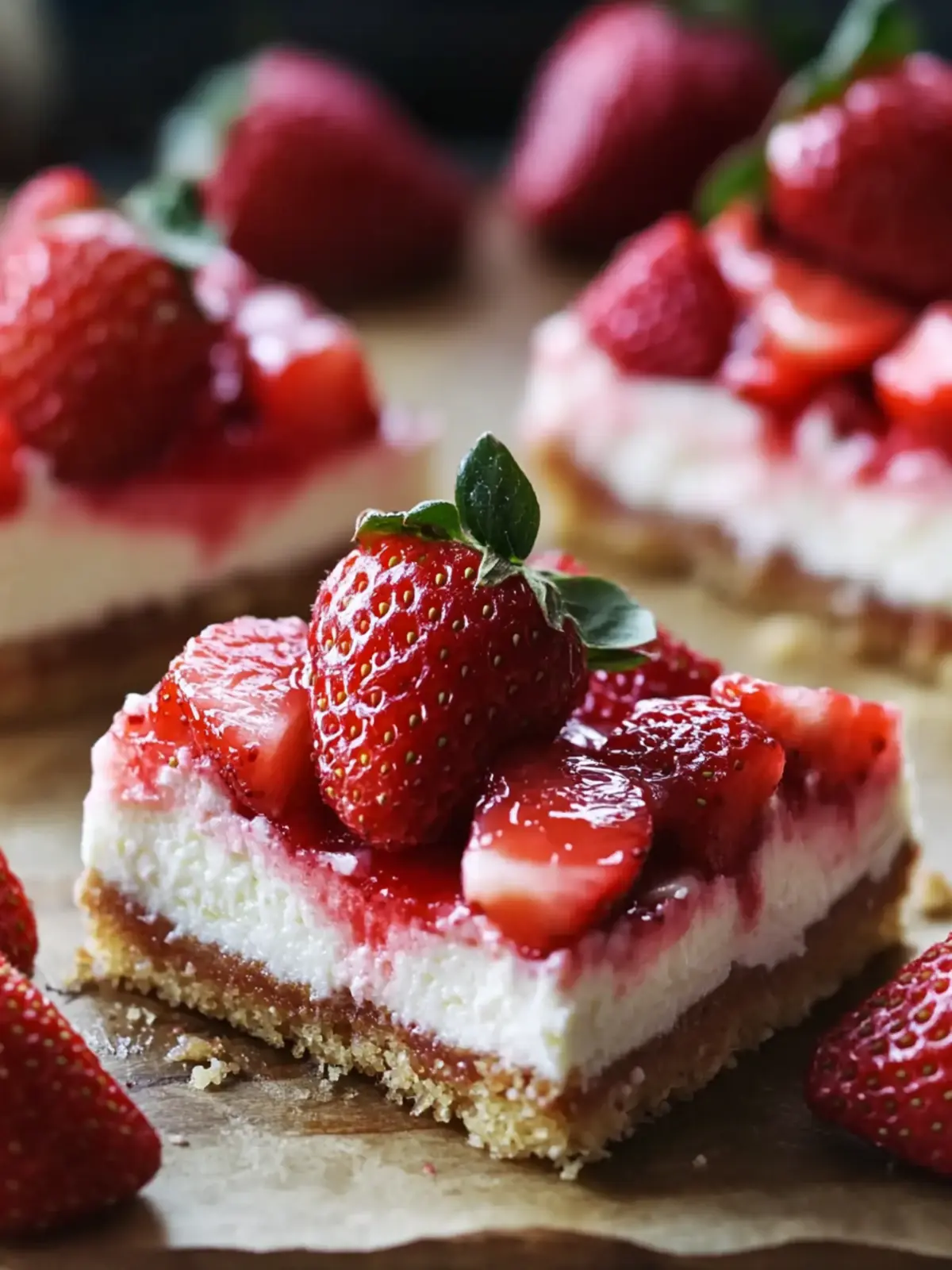 Strawberry Cream Cheese Cake Bars - Sweet Memories Await 4 Strawberry Cream Cheese Cake Bars – Sweet Memories in Every Bite