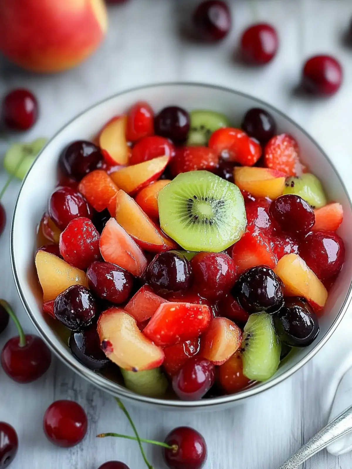 Easy Fruit Salad with Cherry Pie Filling for Summer Fun 2 Easy Fruit Salad with Cherry Pie Filling