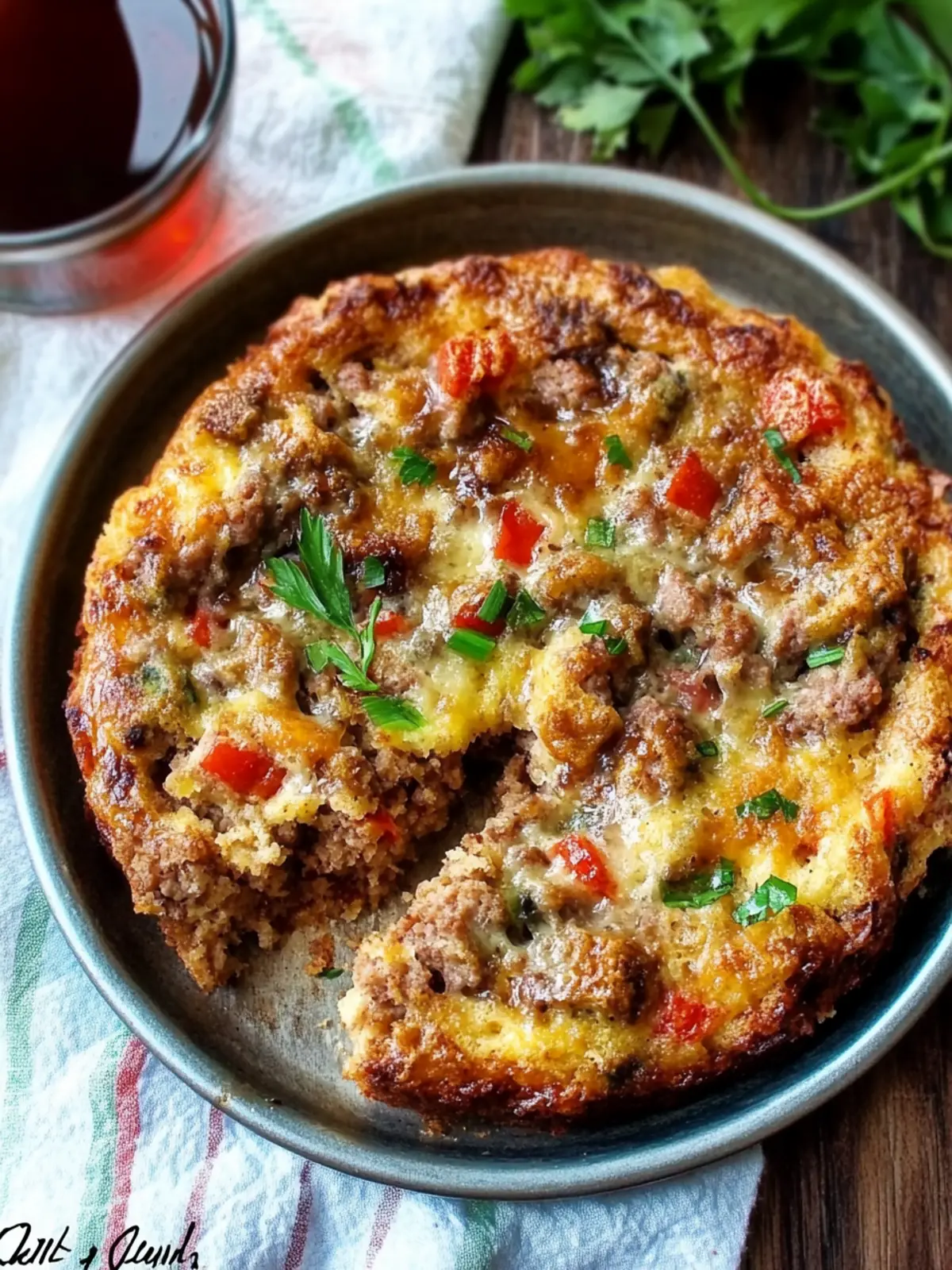 Savory Sausage Breakfast Cake with Hot Maple Syrup Delight 3 Savory Sausage Breakfast Cake with Hot Maple Syrup