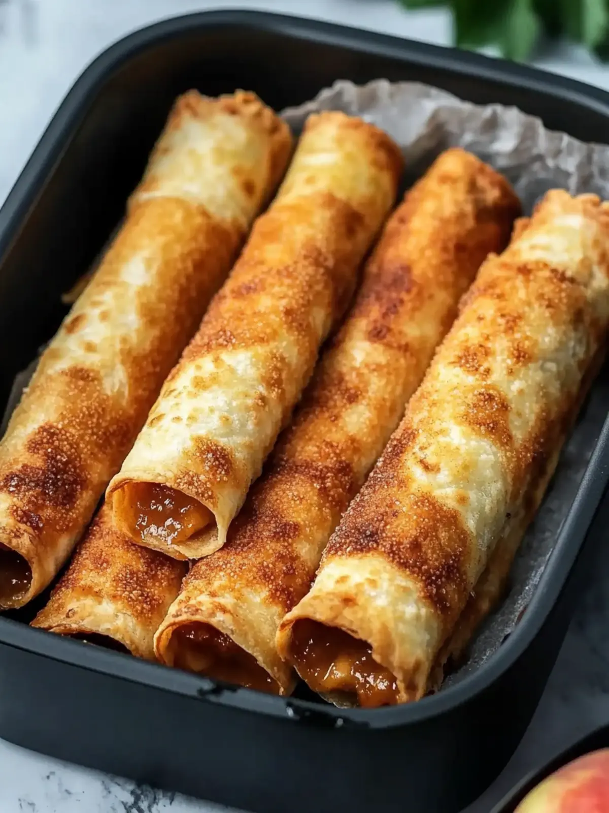 Deliciously Easy Air Fryer Apple Pie Taquitos in Minutes 2 Easy Air Fryer Apple Pie Taquitos