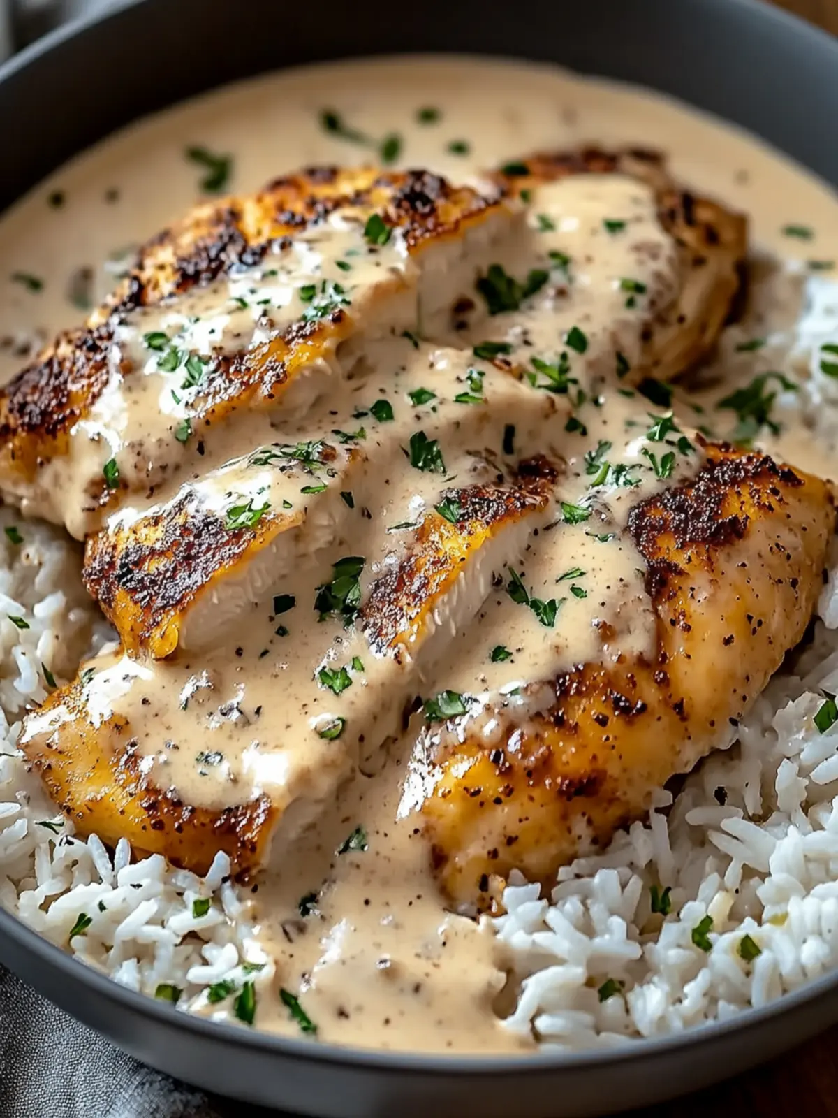 Irresistibly Creamy Smothered Chicken and Rice Recipe Tonight! 2 Irresistibly Creamy Smothered Chicken and Rice Recipe Tonight