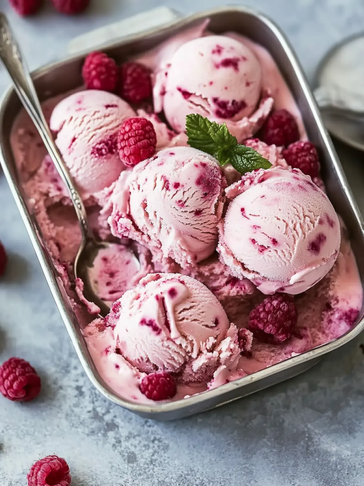 Creamy No-Churn Raspberry Cheesecake Ice Cream Delight 3 Raspberry Cheesecake Ice Cream