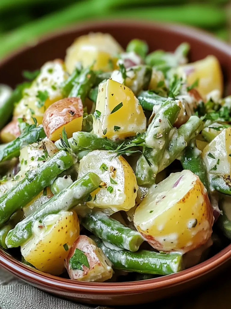 Creamy Green Bean Potato Salad