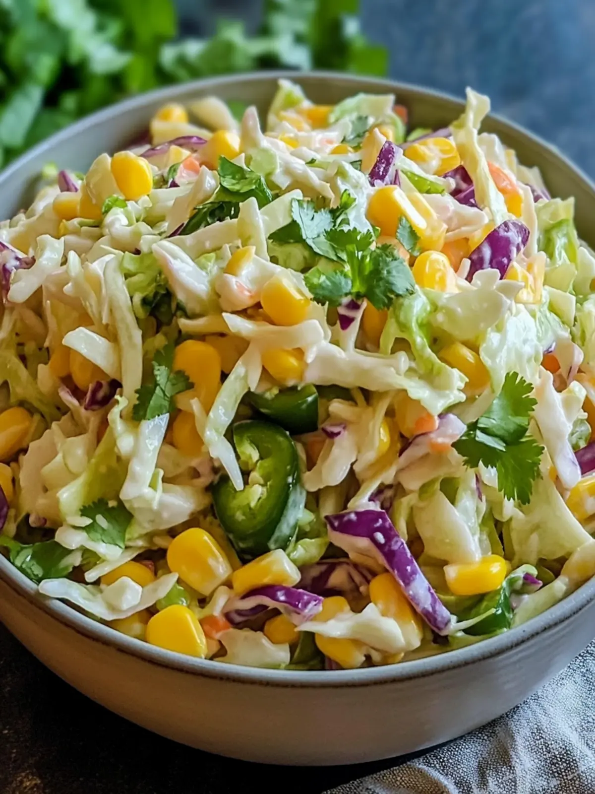 Spicy Jalapeno Corn Coleslaw: Refreshing Twist for Any Meal 2 Jalapeno Corn Coleslaw