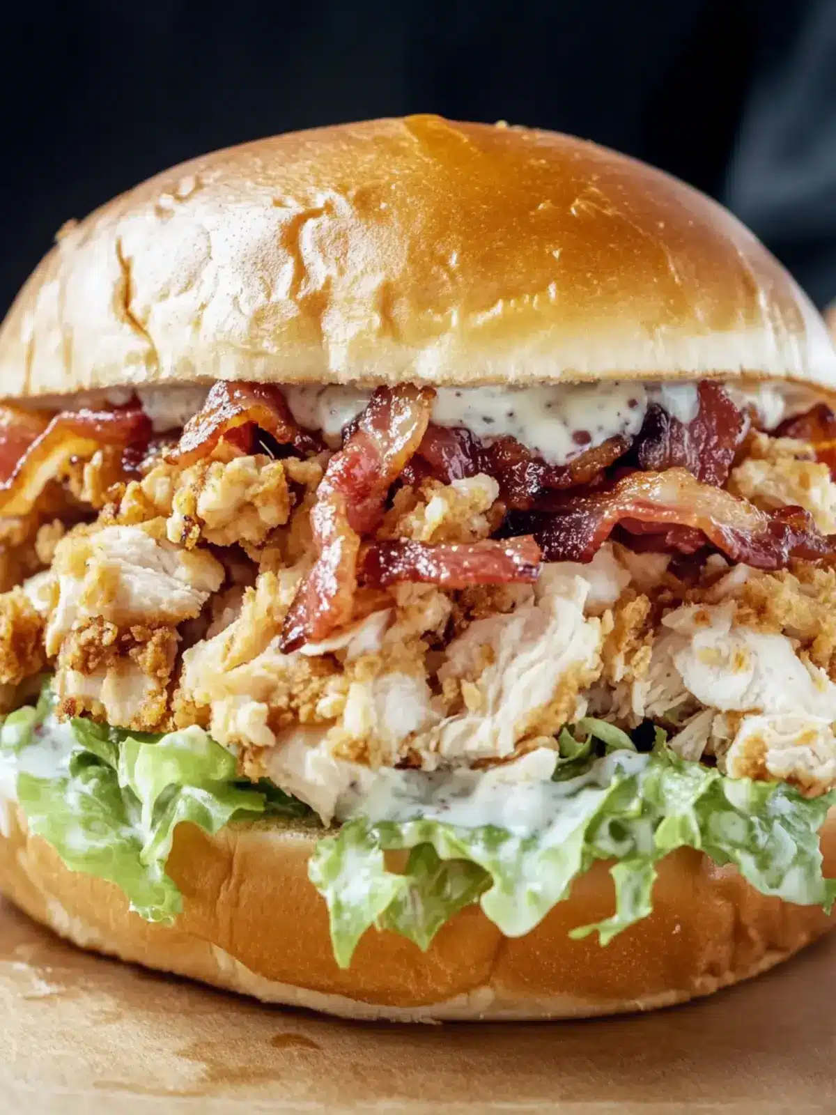 Chopped Chicken Bacon Ranch Sandwich: Quick Flavor Sensation 3 Chopped Chicken Bacon Ranch Sandwich
