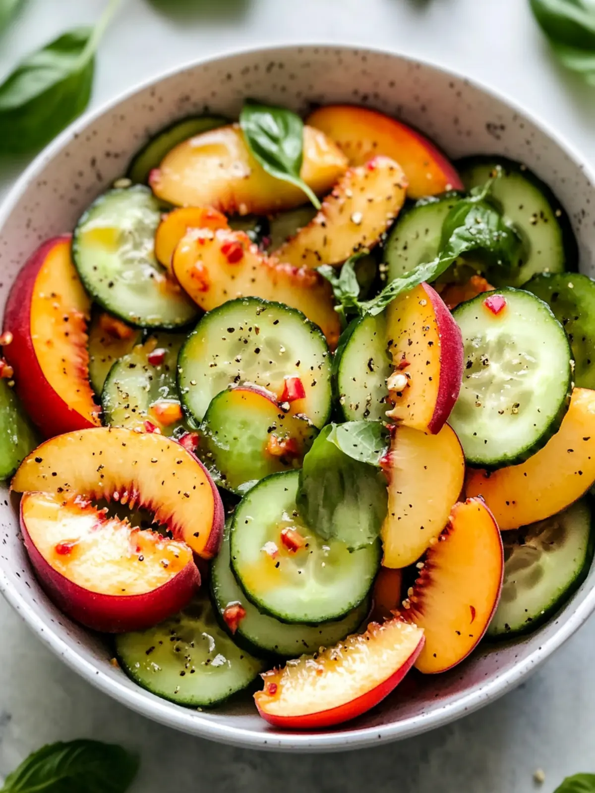 Spicy Peach Cucumber Salad: Your New Summer Must-Try! 5 Spicy Peach Cucumber Salad