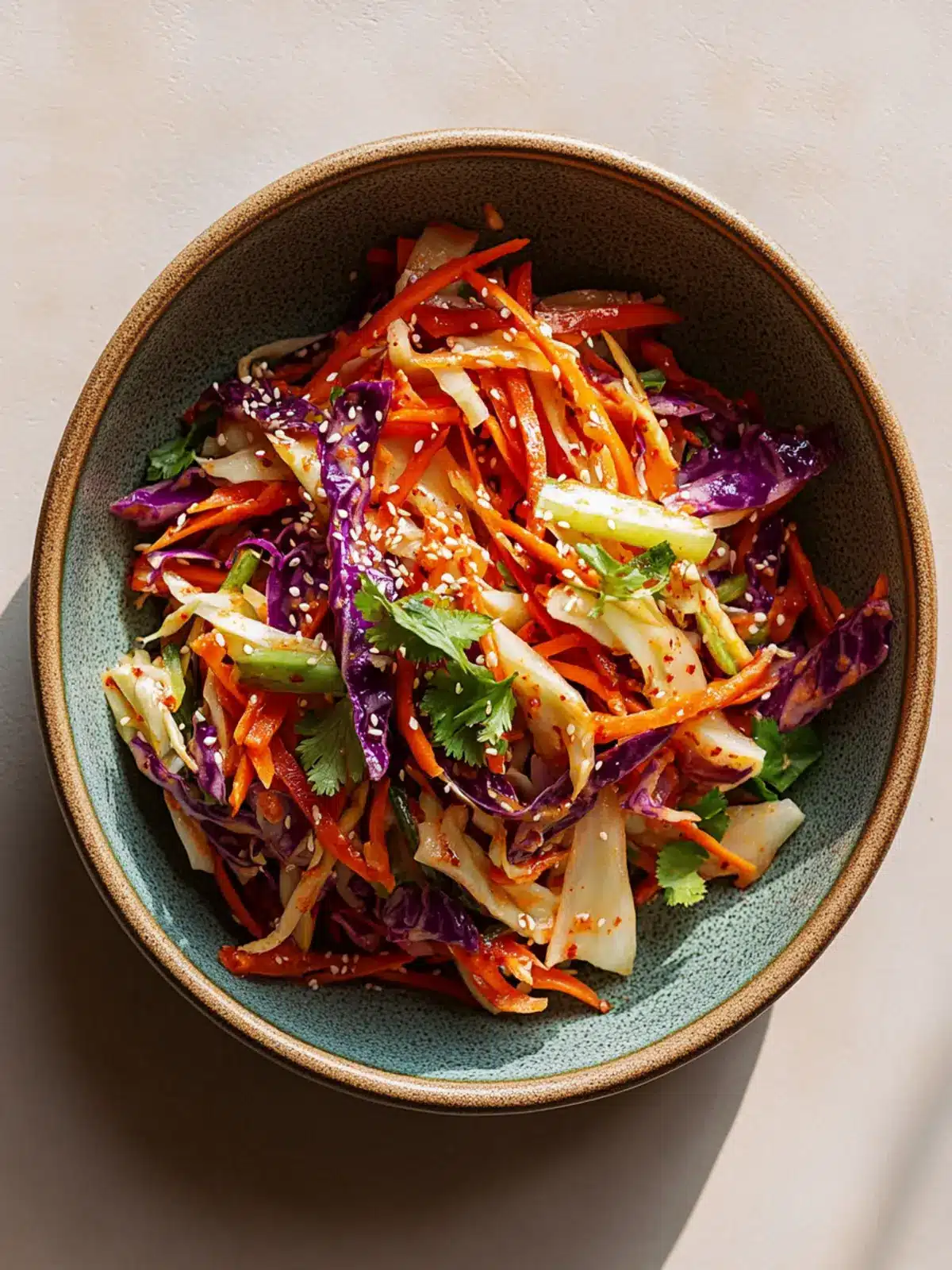 Spicy Korean Cabbage Slaw
