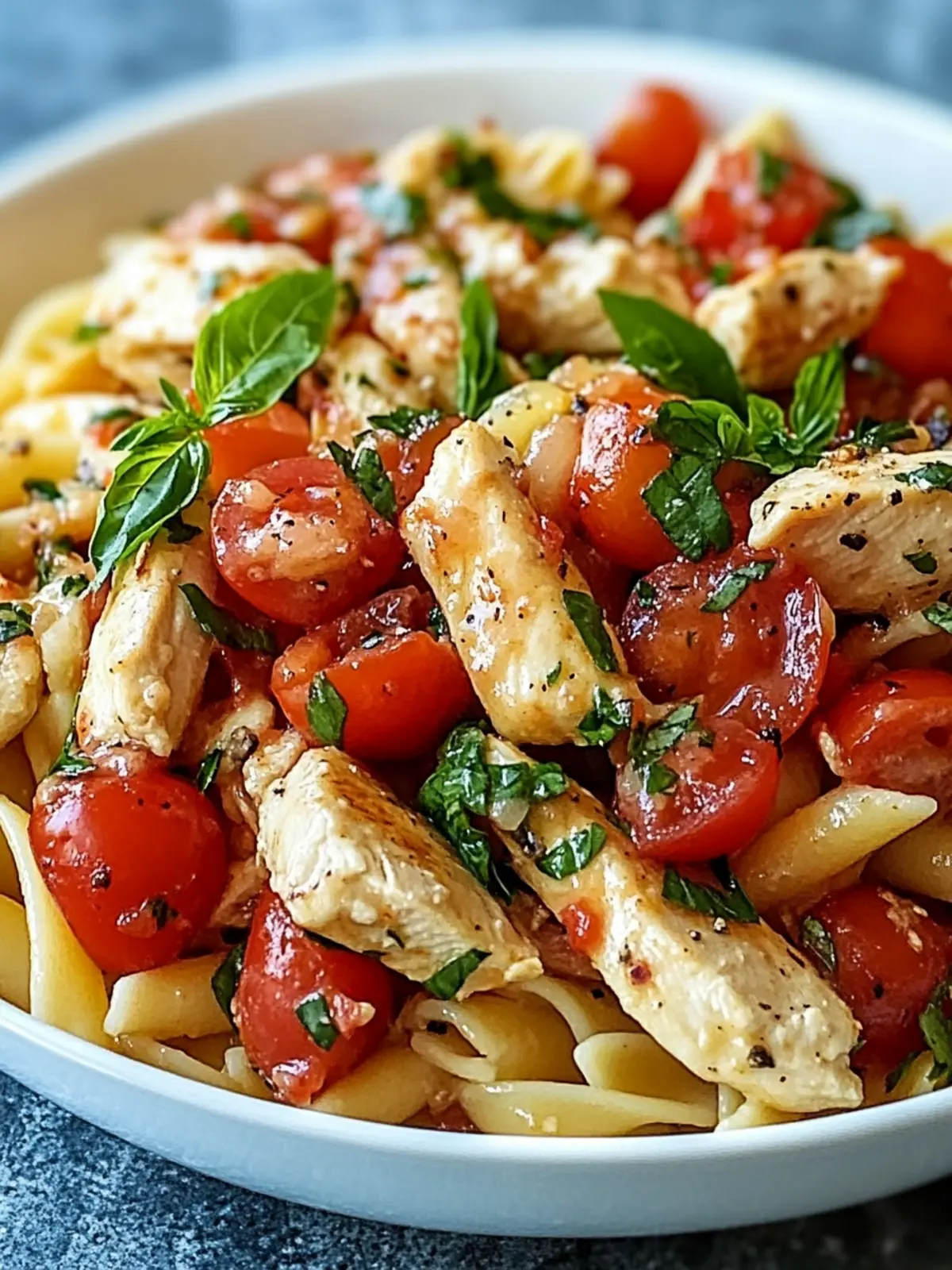 Bruschetta Chicken Pasta: Fresh & Flavorful 30-Minute Meal 2 Bruschetta Chicken Pasta : Fresh & Flavorful