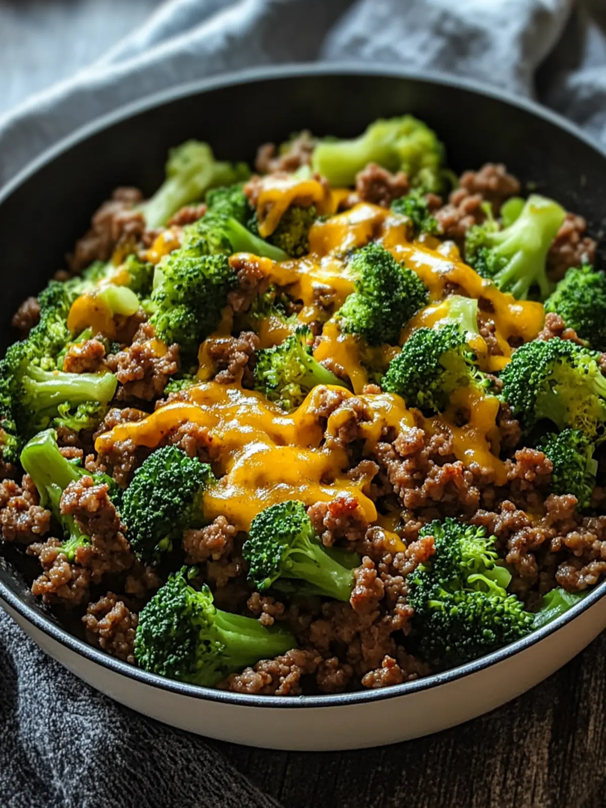 Keto Hamburger Broccoli Skillet That's Quick and Creamy 5 Keto Hamburger Broccoli Skillet