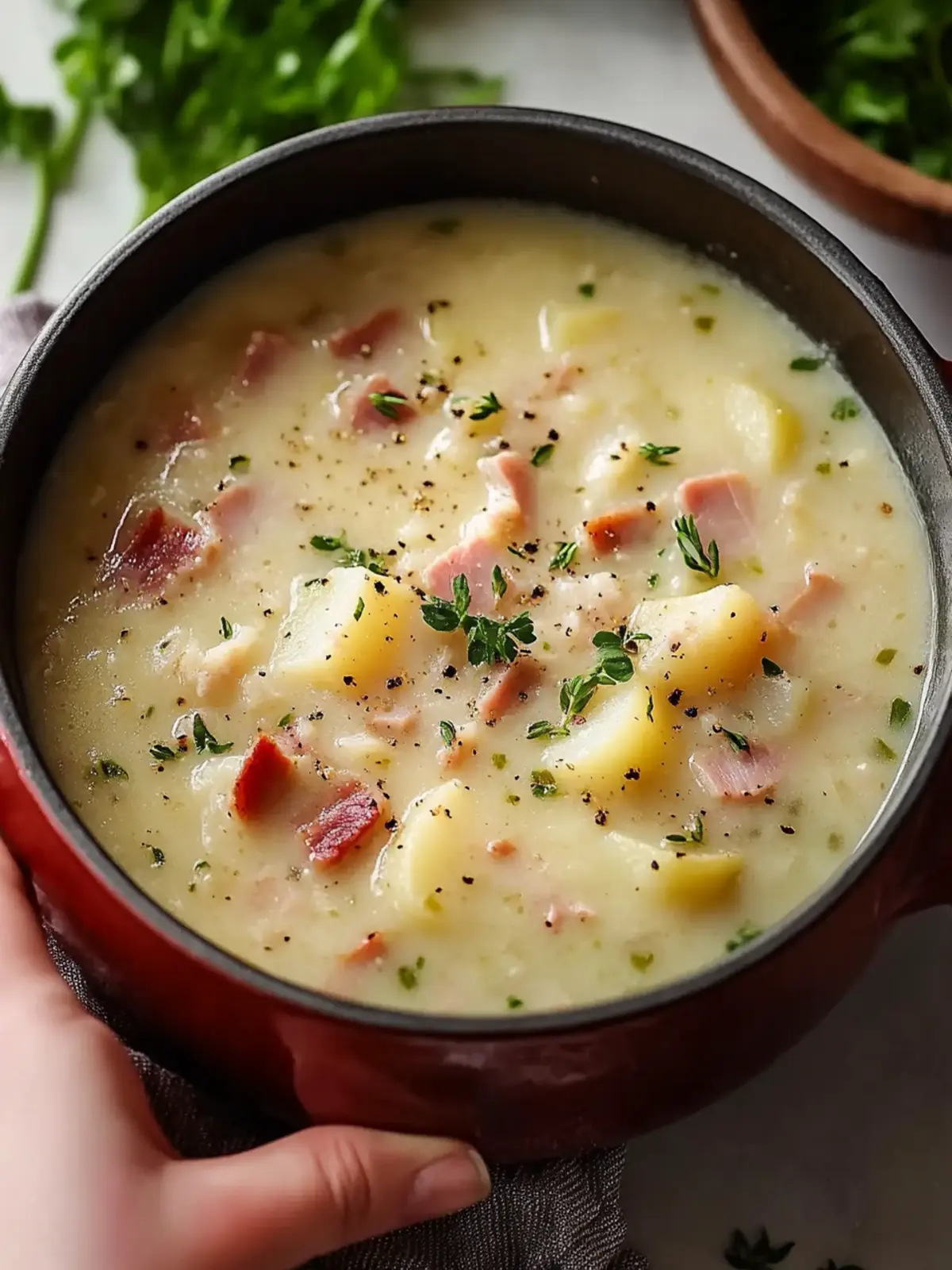 Classic Loaded Ham and Potato Soup for Ultimate Comfort Cooking 2 Classic Loaded Ham and Potato Soup