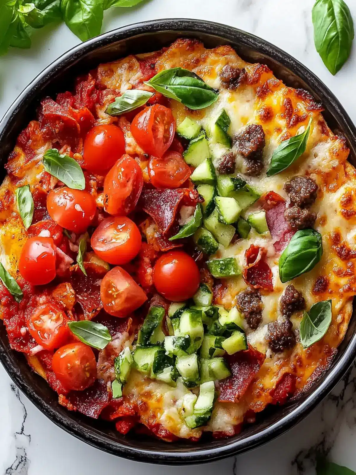 Irresistible Low Carb Pizza Bowl Ready in 30 Minutes 3 Low Carb Pizza Bowl