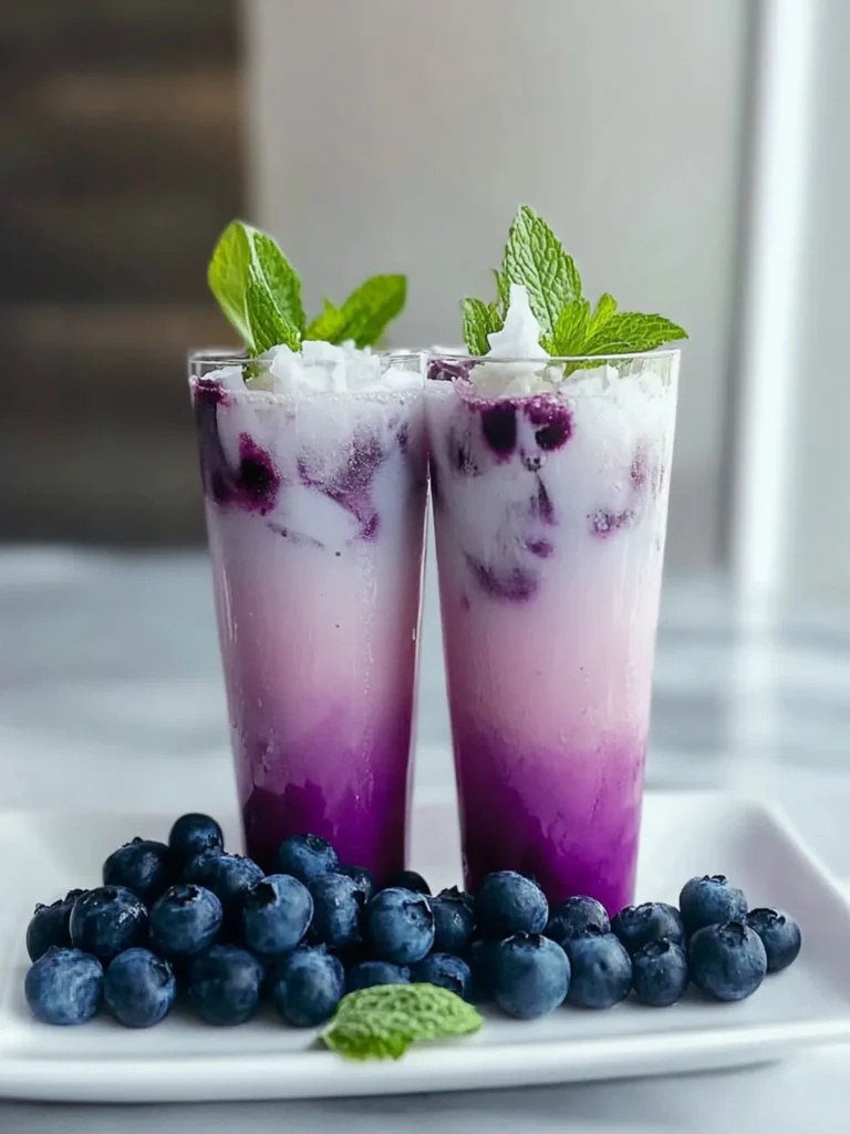 Blueberry Coconut Cooler Mocktail Recipe