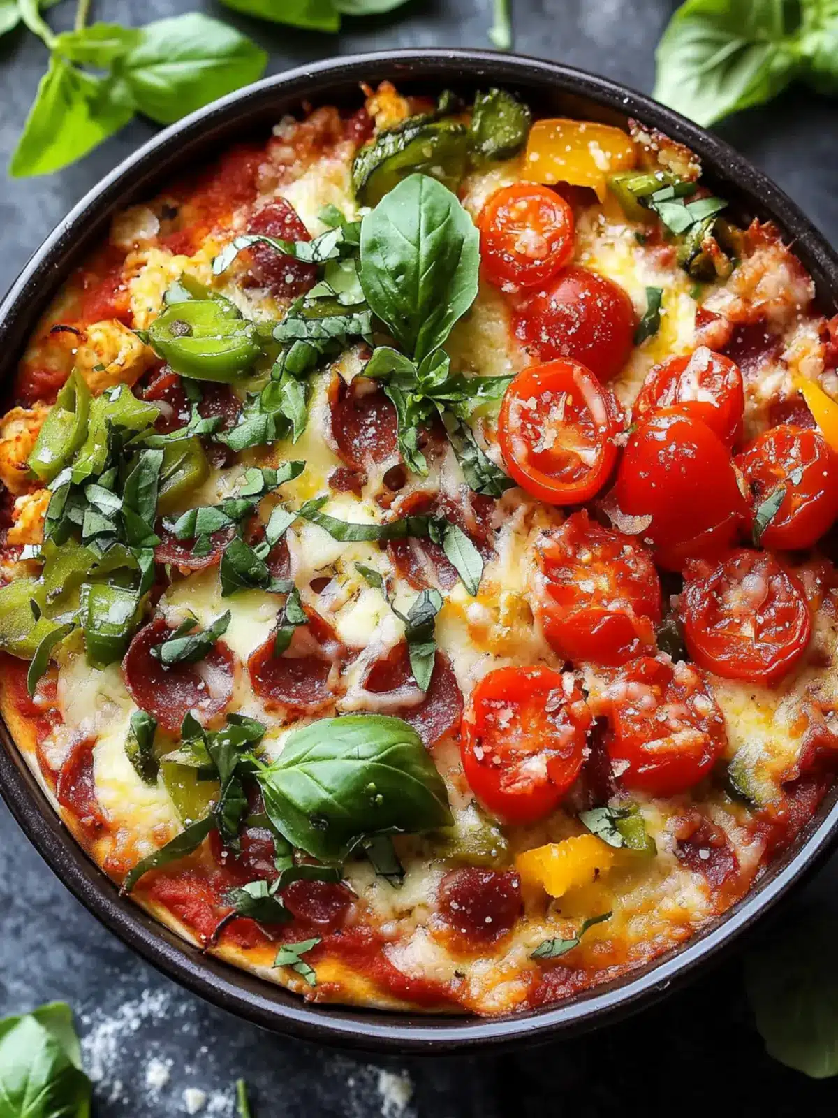 Irresistible Low Carb Pizza Bowl Ready in 30 Minutes 5 Low Carb Pizza Bowl