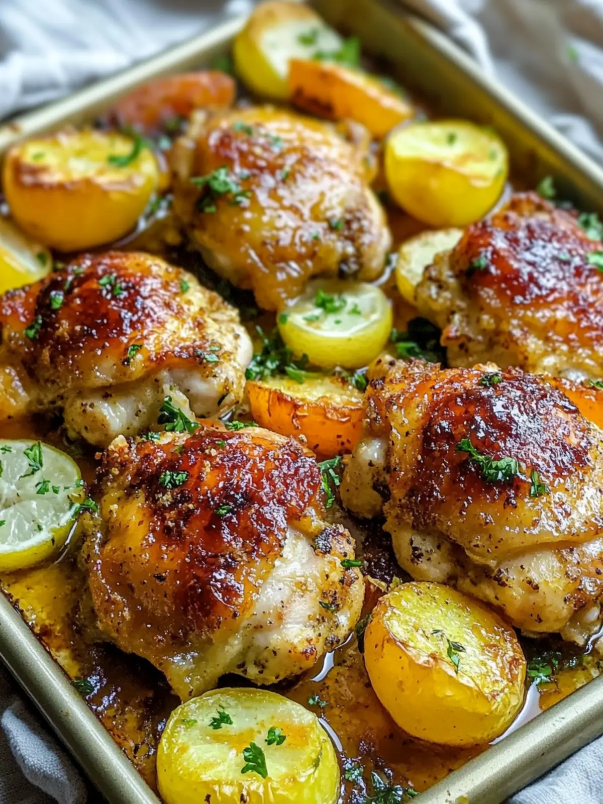 Crispy Honey Mustard Chicken Thighs Sheet Pan Dinner in 40 Min 4 Easy Crispy Honey Mustard Chicken Thighs Sheet Pan Dinner Recipe Perfect for Busy Weeknights