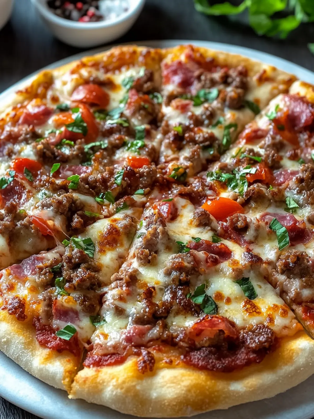 Ultimate Meat Lovers Pizza Bursting with Flavorful Goodness 3 Meat Lovers Pizza