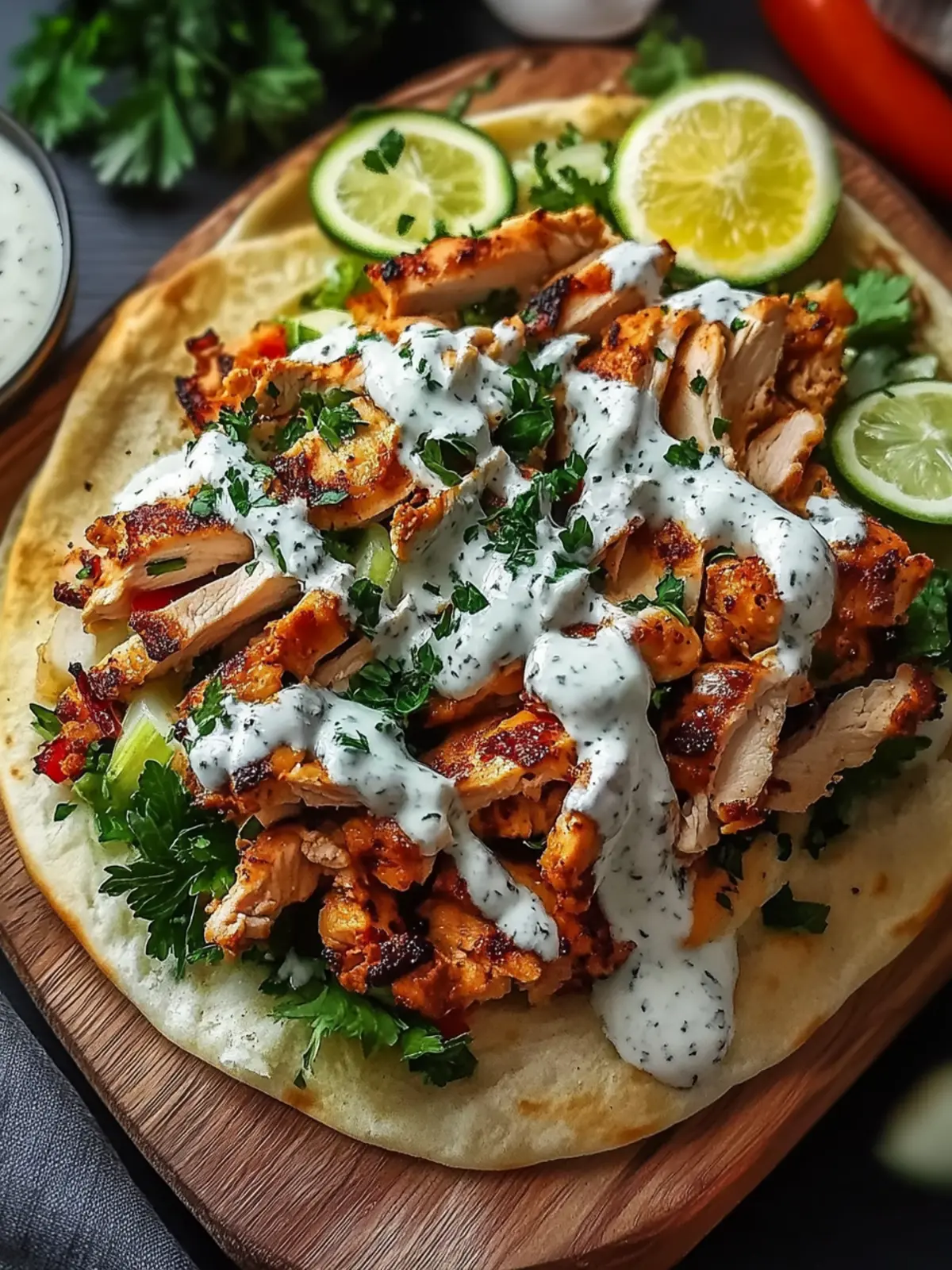 Savor Authentic Chicken Shawarma with Creamy Garlic Sauce 2 Delicious Chicken Shawarma with Garlic Sauce