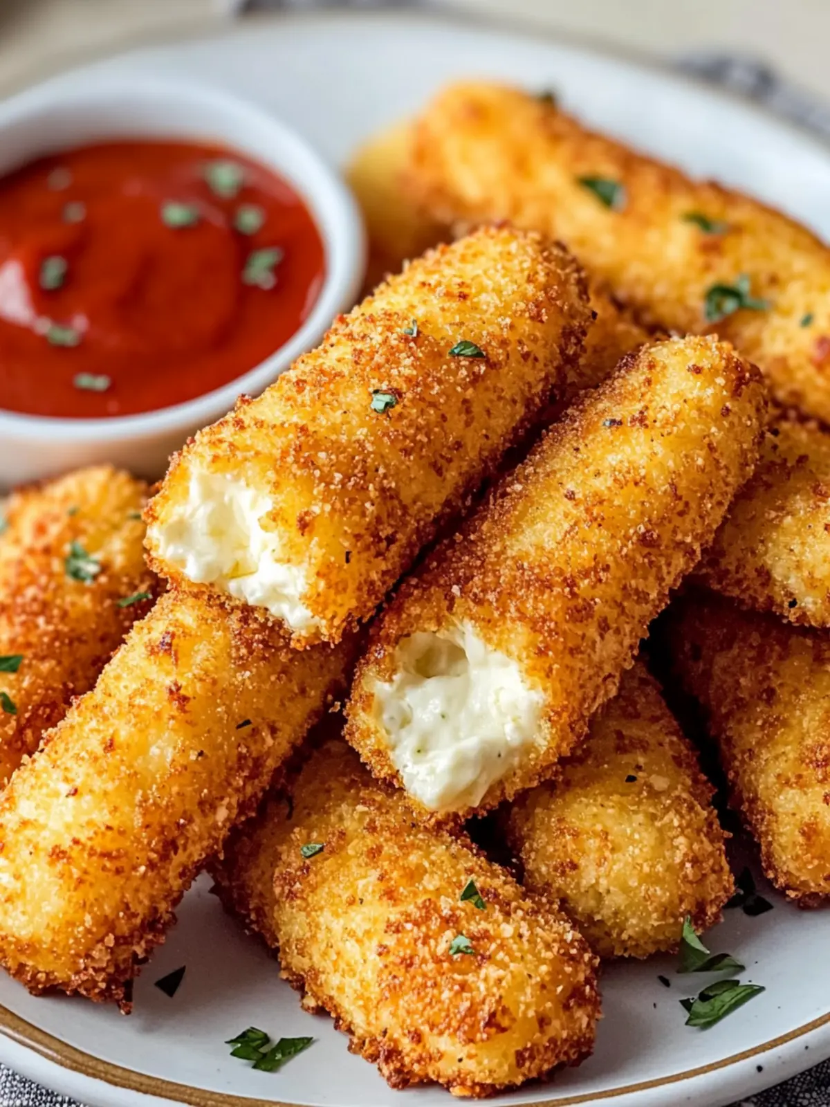 Crispy Air Fryer Mozzarella Sticks You Can’t Resist at Home 5 Crispy Air Fryer Mozzarella Sticks You Can’t Resist!