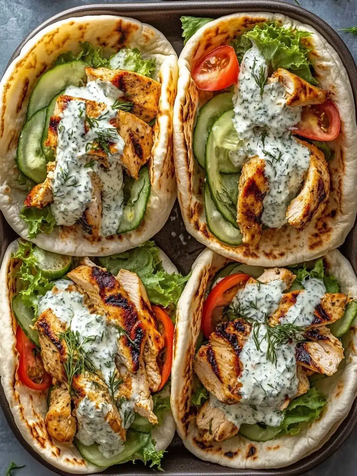 Savory Sheet Pan Chicken Pitas with Herby Ranch Magic 2 Sheet Pan Chicken Pitas with Herby Ranch