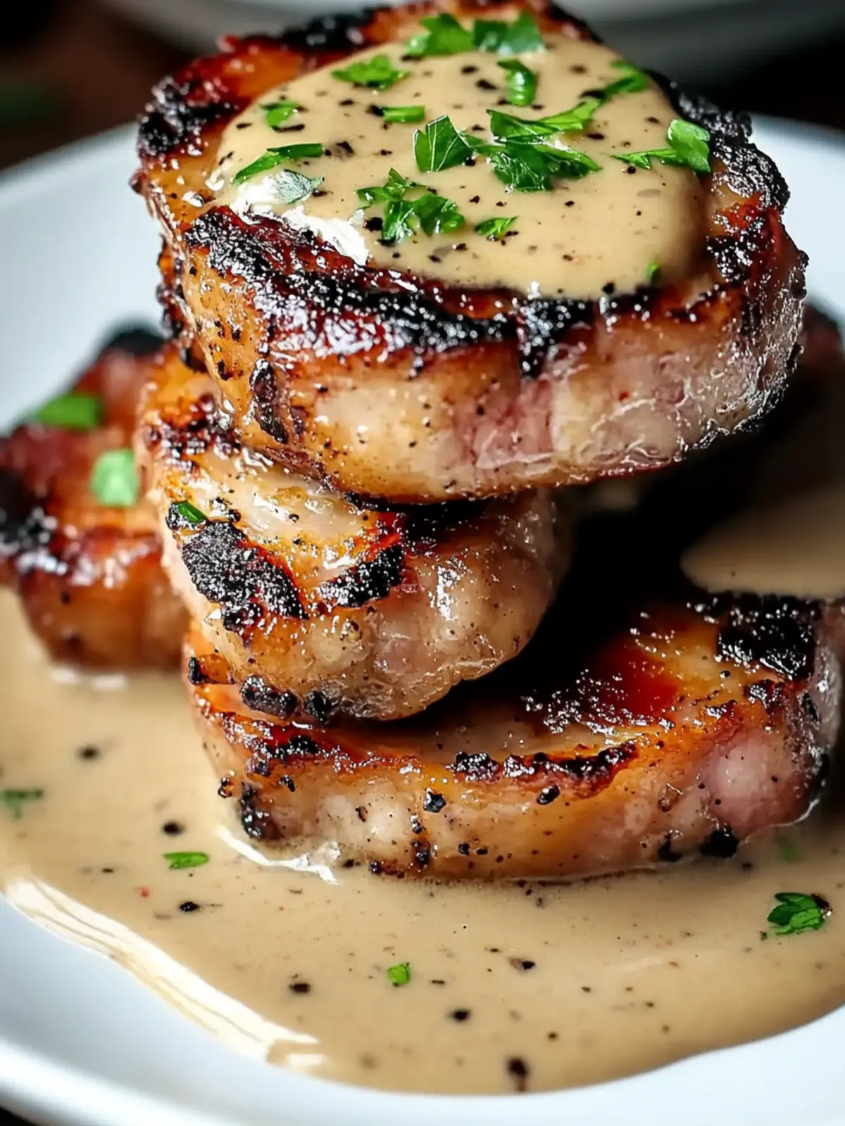 Juicy Maple Bacon Pork Chops with Easy Dijon Cream Sauce 5 Juicy Maple Bacon Pork Chops: Easy Dijon Cream Sauce