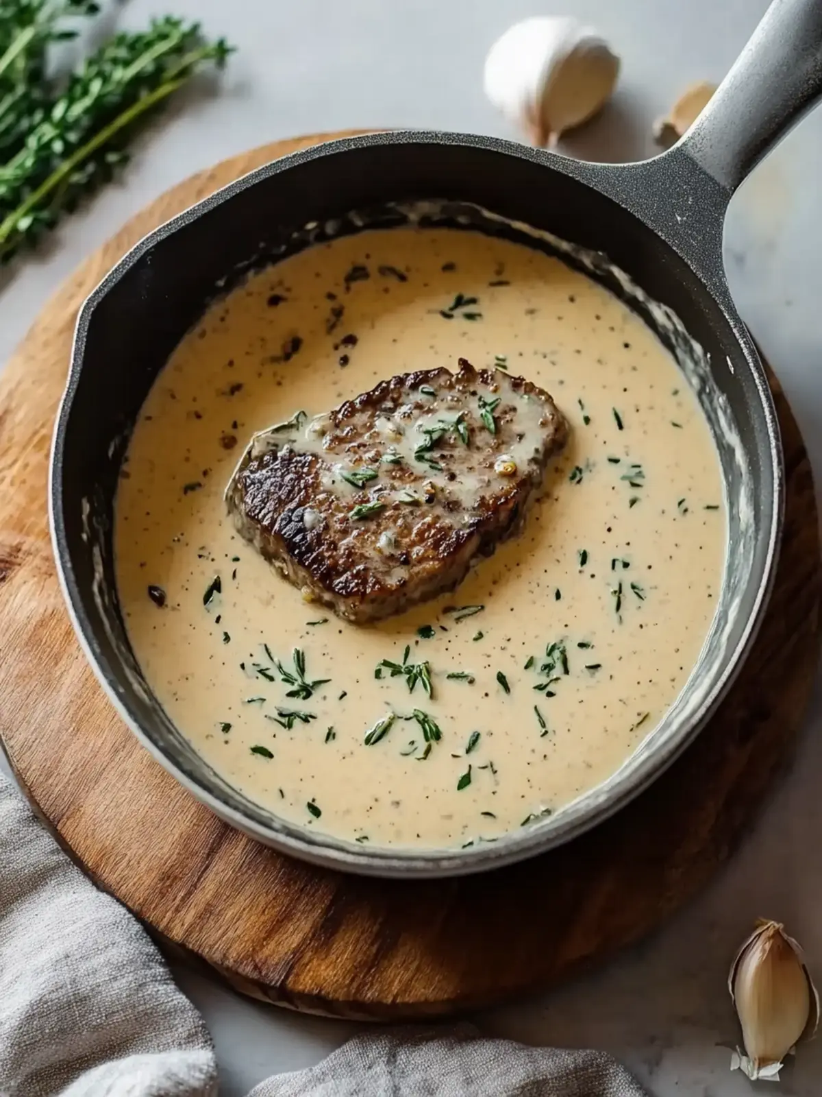 Garlic Cream Sauce for Steak: Elevate Dinner in Minutes 2 Garlic Cream Sauce for Steak